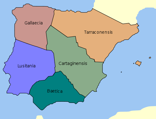 Prvincias de la Hispania romana- Dicleciano