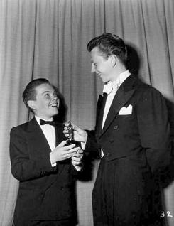 Bobby Driscoll y Donald O'Connor en 1950