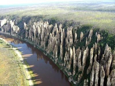 Pilares del río Lena, Rusia